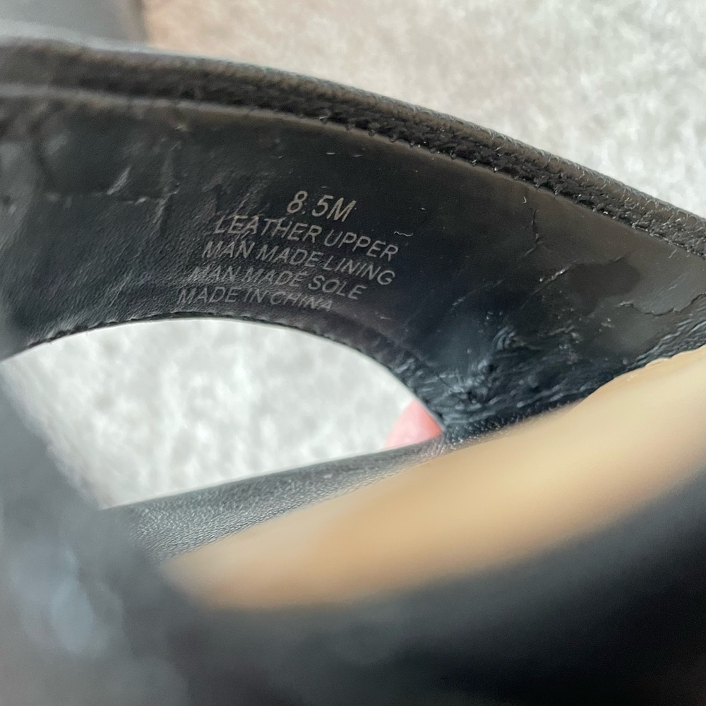 Gianni Bini Black Ankle Strap Wedge Sandals - Picture 12 of 16